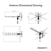 Outdoor Antenna - Reception Range 110 Miles