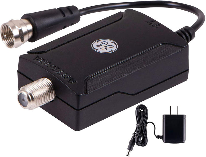 GE Indoor HD Digital TV Antenna Amplifier, Low Noise Antenna Signal Booster, Cle